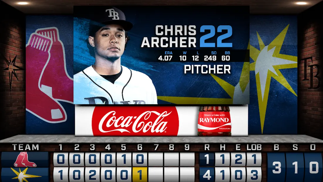 Stadium scoreboard graphics